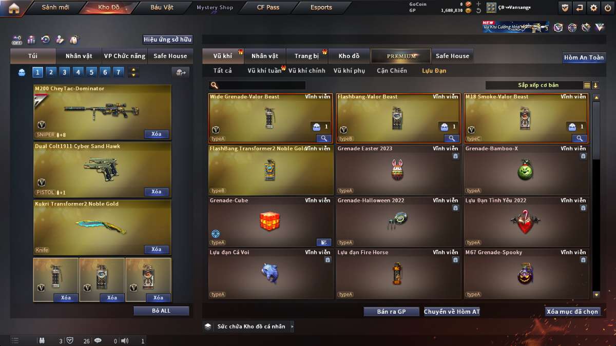 shop acc cf uy tin gia re